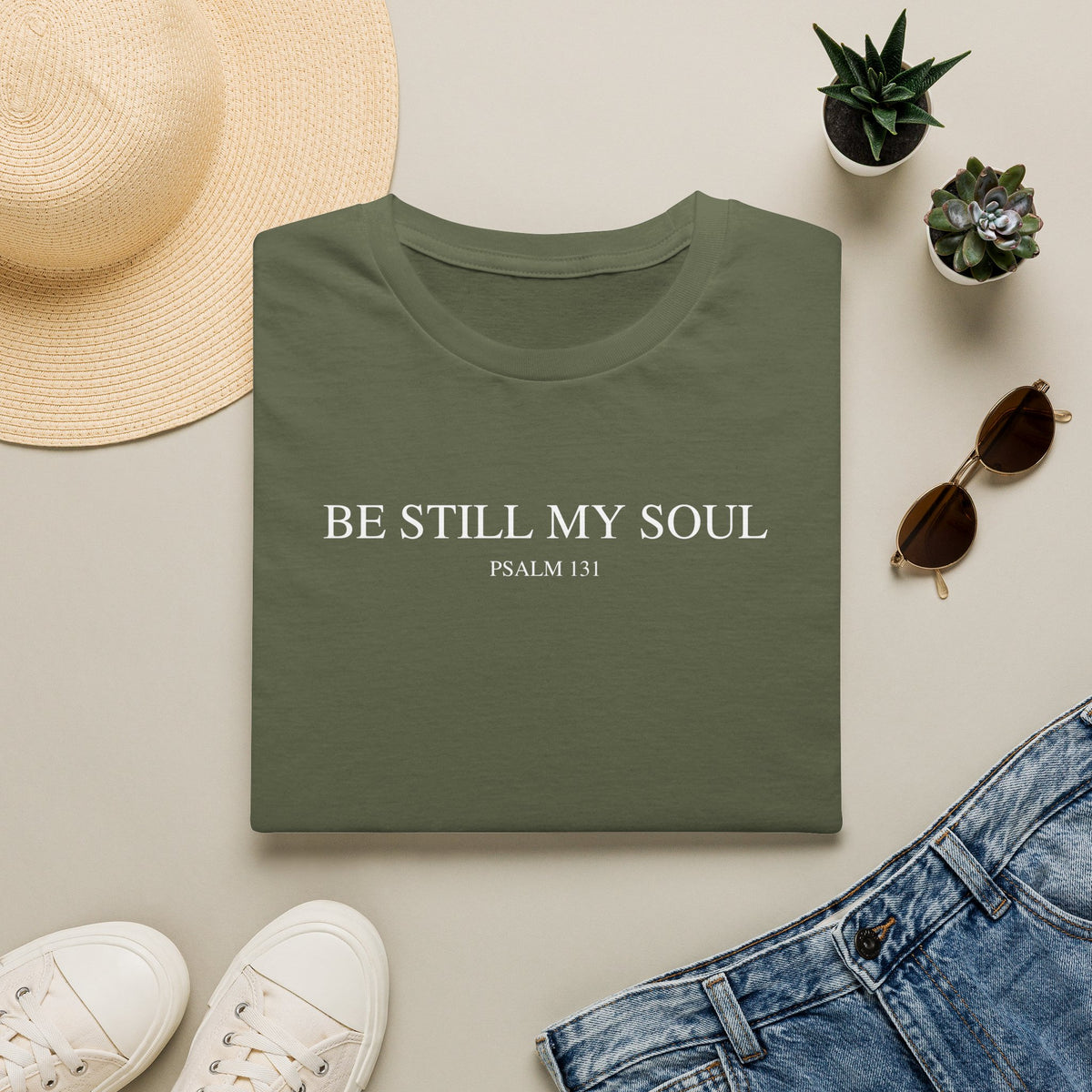 Be Still My Soul Christian T-Shirt, Faith & Trust in God Tee