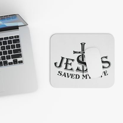 Jesus Saved My Life Christian Cross Mouse Pad