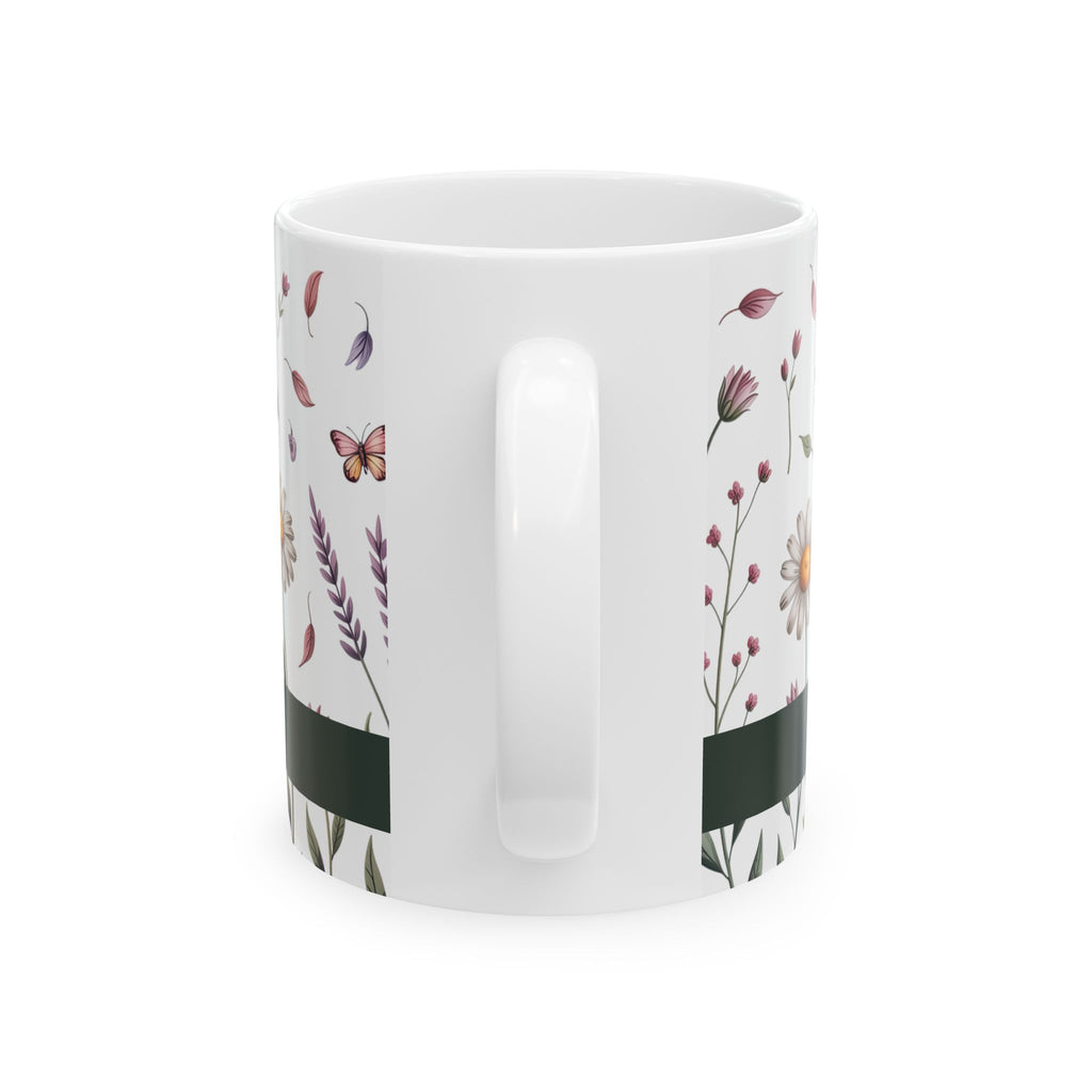 Bloom Where God Plants You Floral Ceramic Mug, (11oz, 15oz)