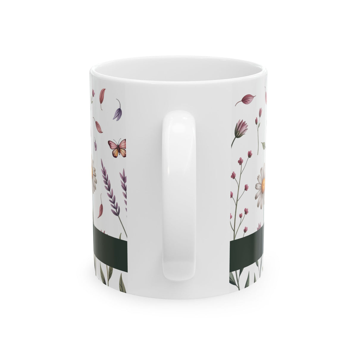 Bloom Where God Plants You Floral Ceramic Mug, (11oz, 15oz)