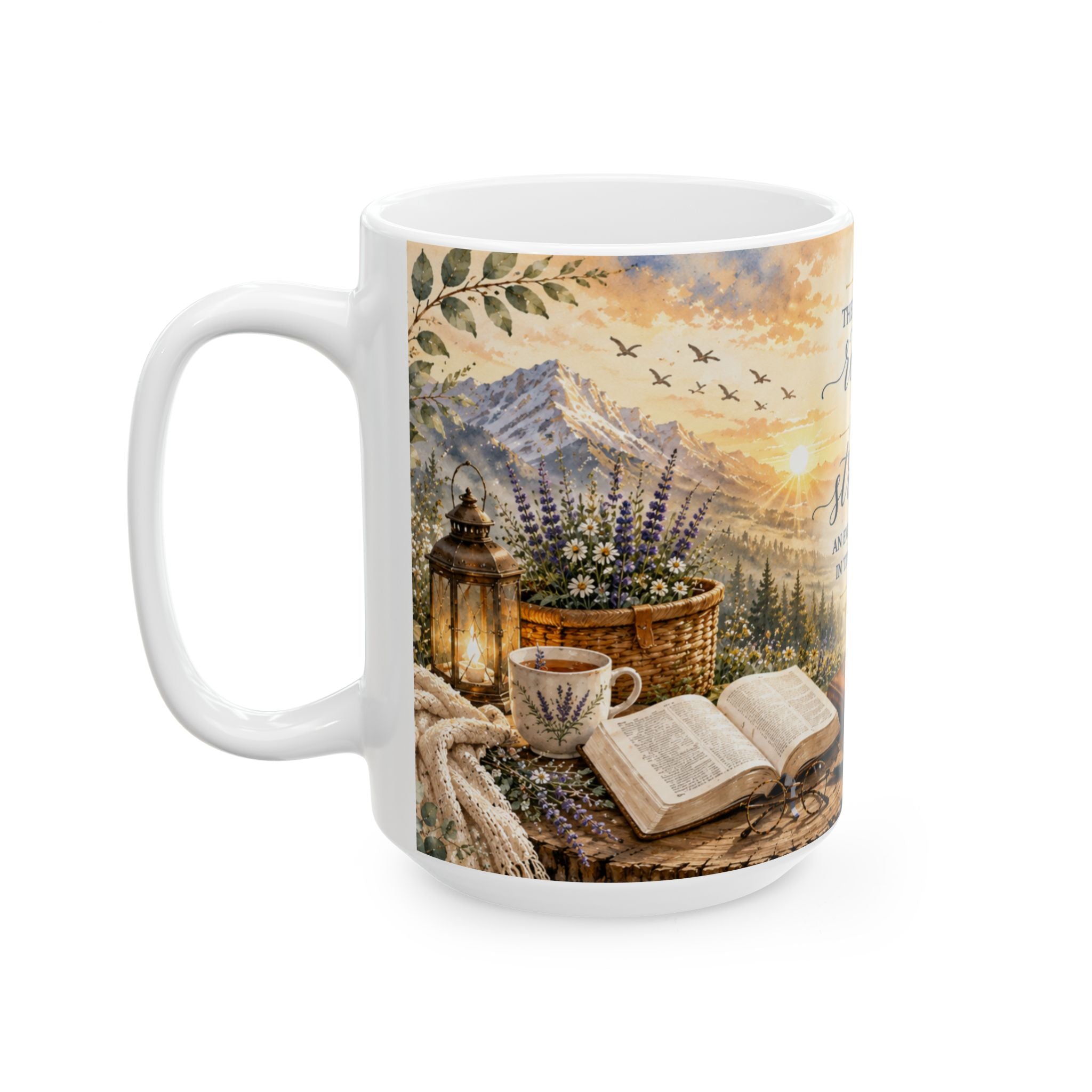 The Lord Is My Refuge & Strength Psalm 46:1 Ceramic Mug