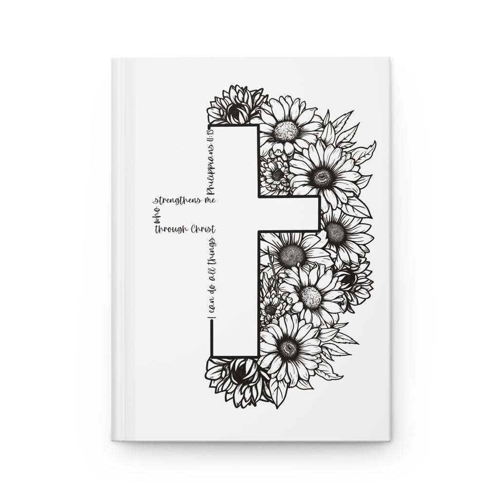 I Can Do All Things Through Christ Hard Cover Journal, Philippians 4:13