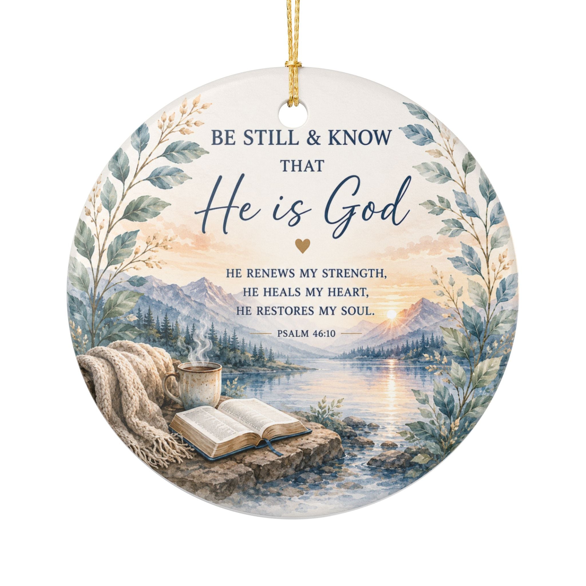 Be Still & Know That He Is God Ornament