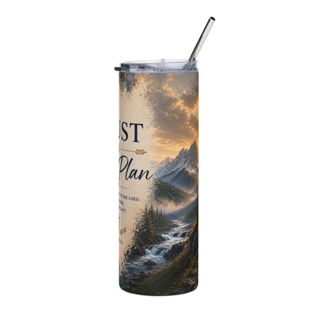 Trust in His Plan Psalm 37:5 20 oz Tumbler