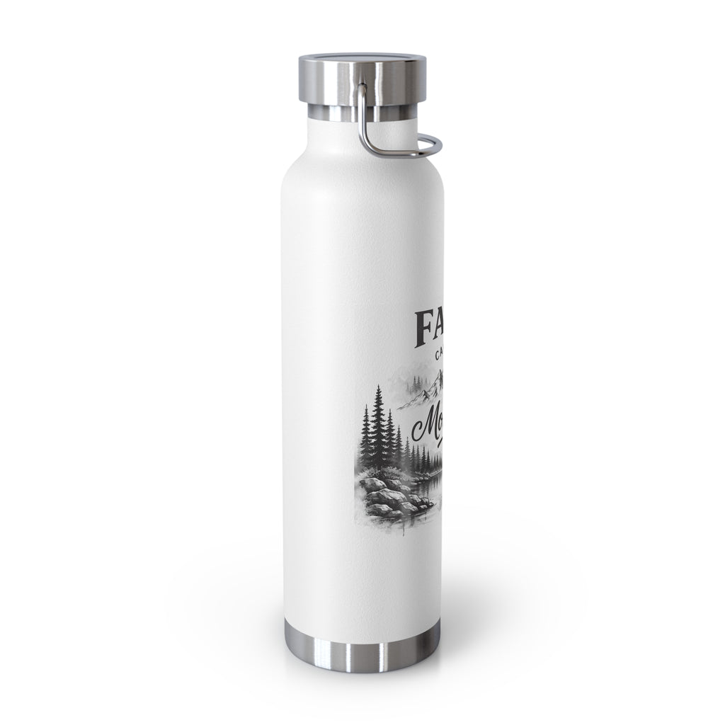 Faith Can Move Mountains Copper Vacuum Insulated Bottle, 22oz
