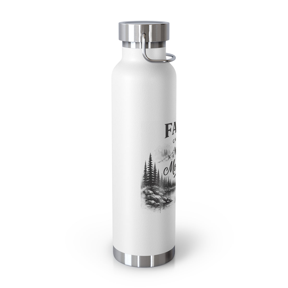 Faith Can Move Mountains Copper Vacuum Insulated Bottle, 22oz