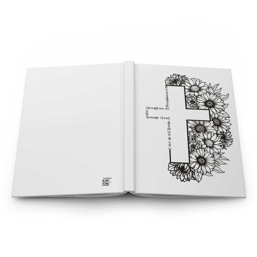 I Can Do All Things Through Christ Hard Cover Journal, Philippians 4:13