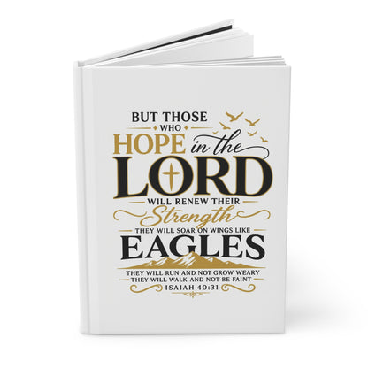 Hope in the Lord Hardcover Journal, Isaiah 40:31