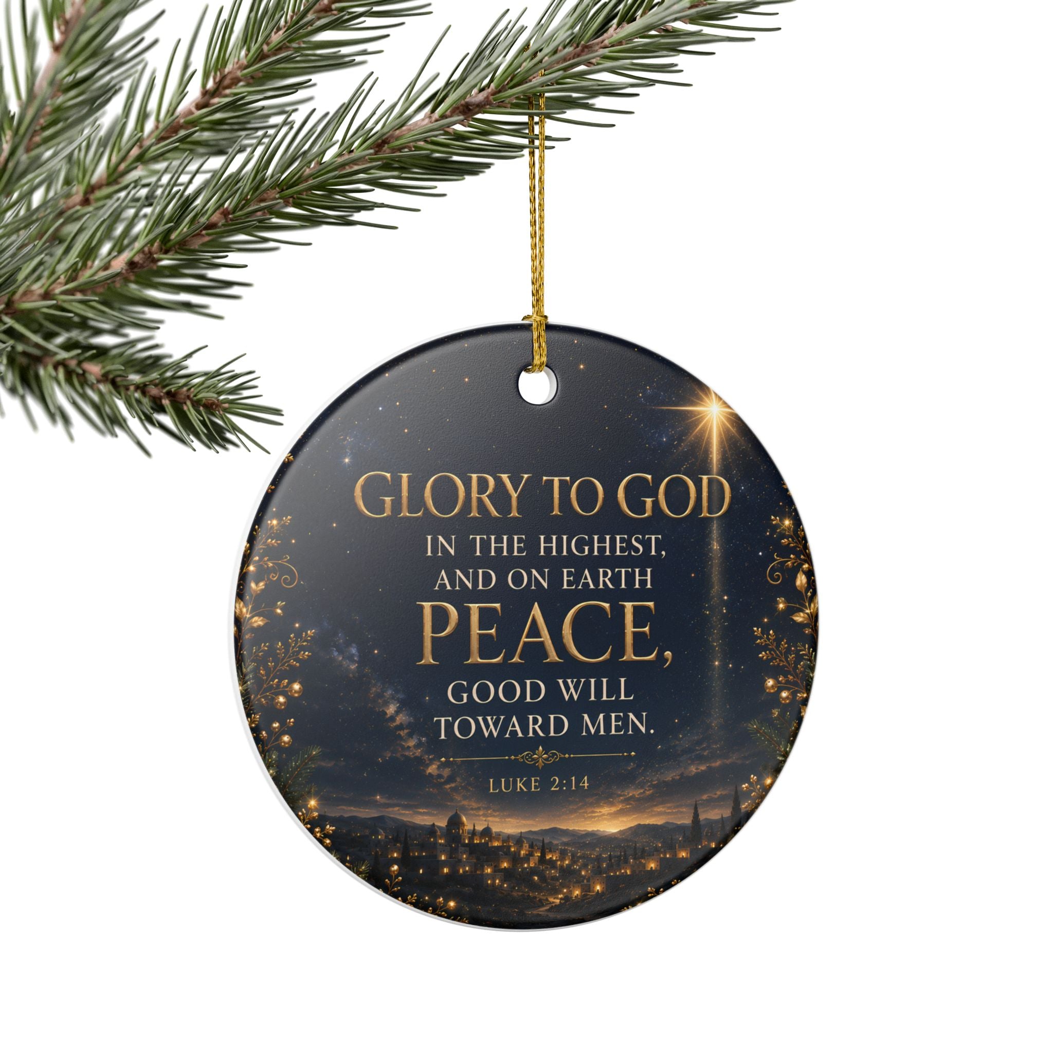 Glory to God in the Highest Ornament – Luke 2:14
