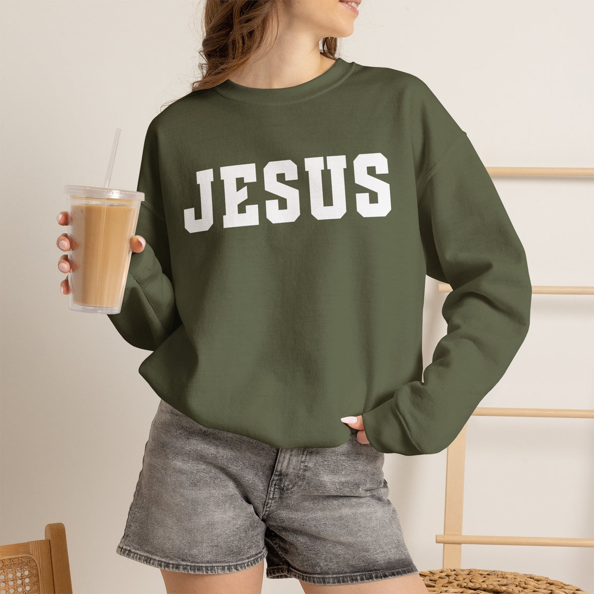 Jesus Bold Christian Faith Sweatshirt