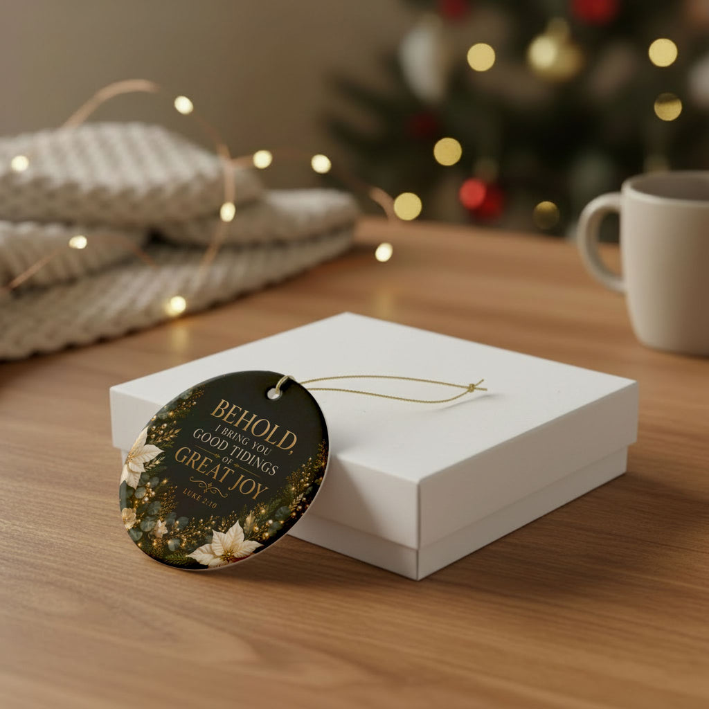Behold, I Bring You Good Tidings of Great Joy Ornament