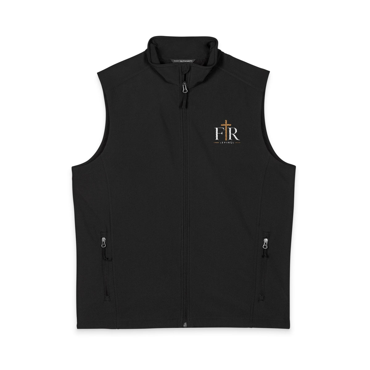 Men’s Faith Real Apparel Embroidered Core Soft Shell Vest