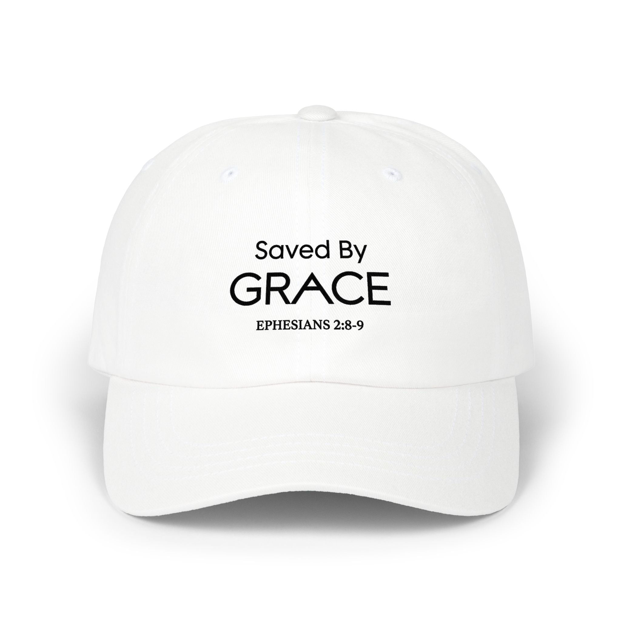 Saved By Grace Embroidered Classic Dad Cap