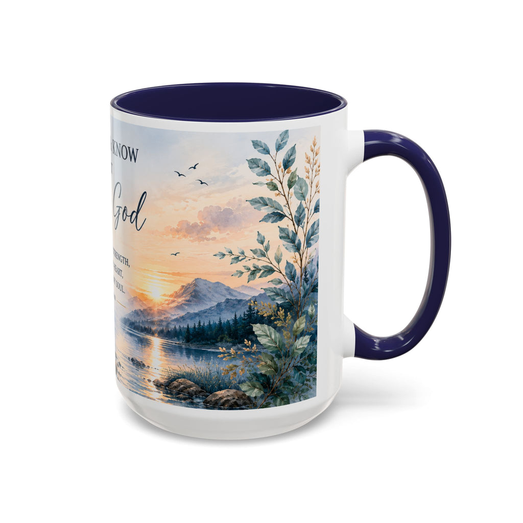 Be Still & Know That He Is God Mug, Psalm 46:10 Inspirational Mug