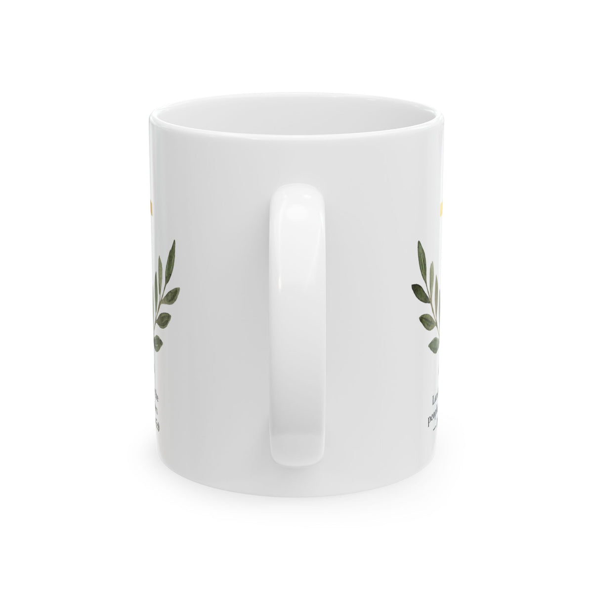 Peace in Christ Bible Verse Mug, Christian Cross & Olive Branch Mug