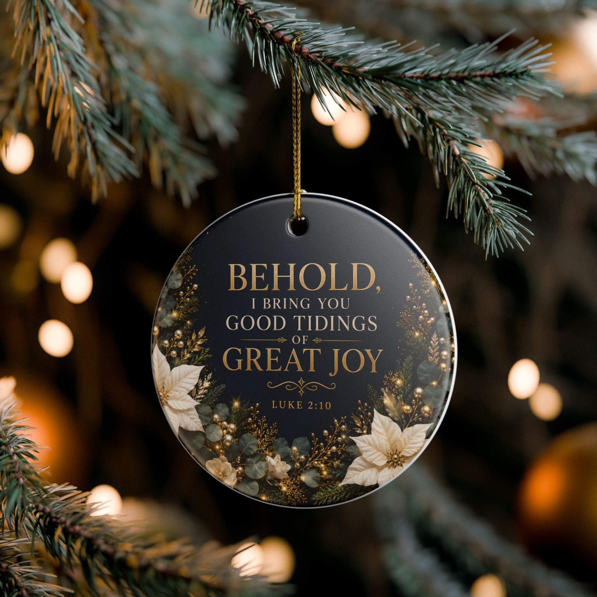 Behold, I Bring You Good Tidings of Great Joy Ornament