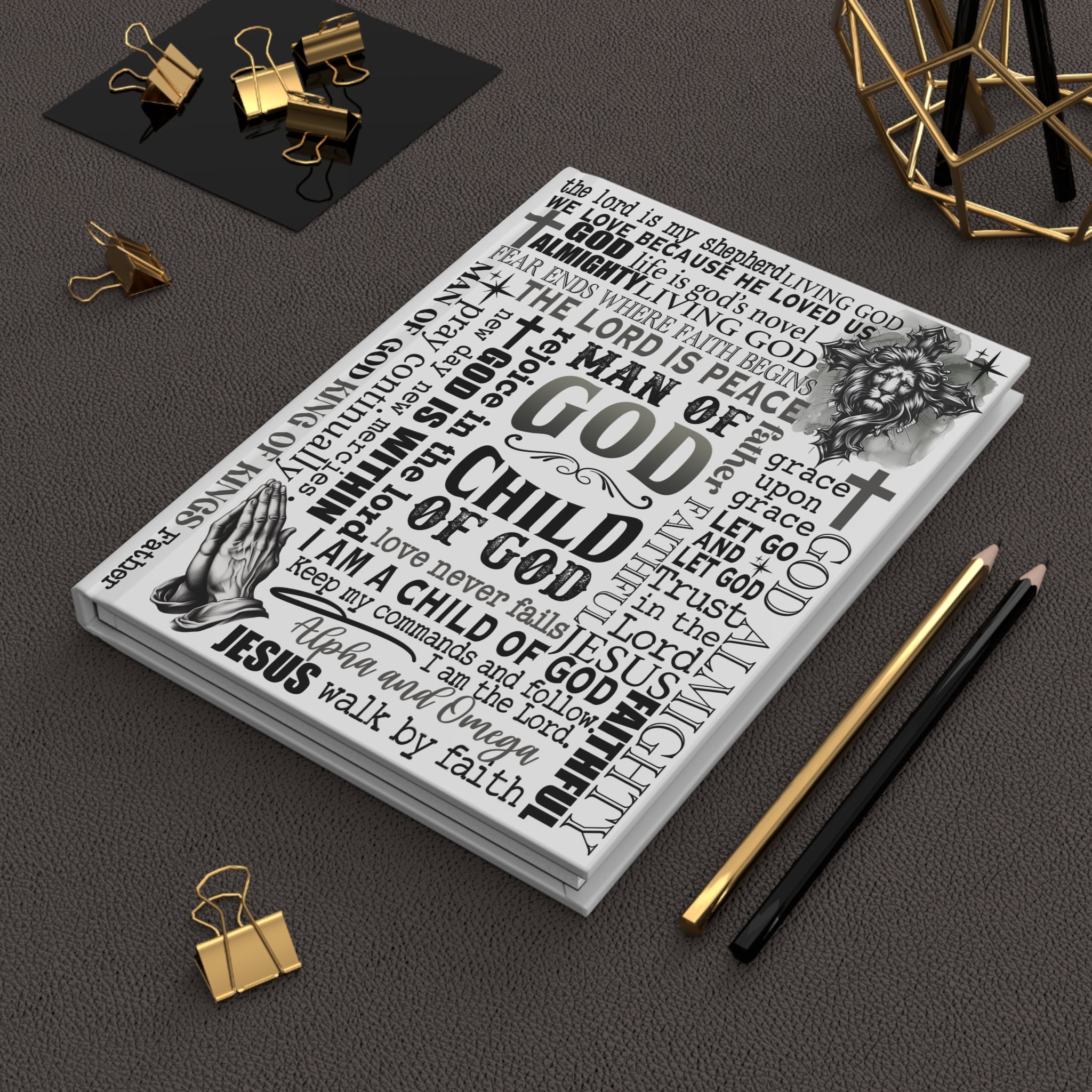 Man of God Hardcover Journal, Faith, Prayer & Bible Study Notebook