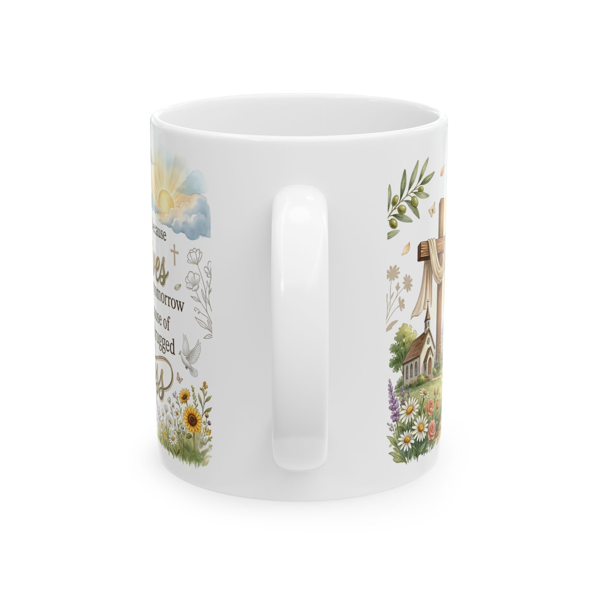 Amazing Grace Christian Coffee Mug, Inspirational Faith Scripture Mug  11 oz, 15 oz