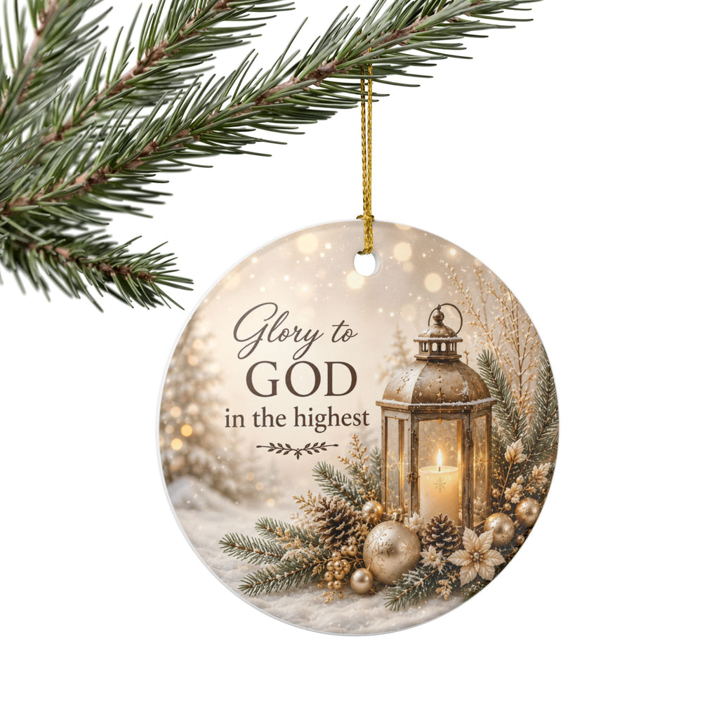 Glory to God in the Highest Christmas Ornament