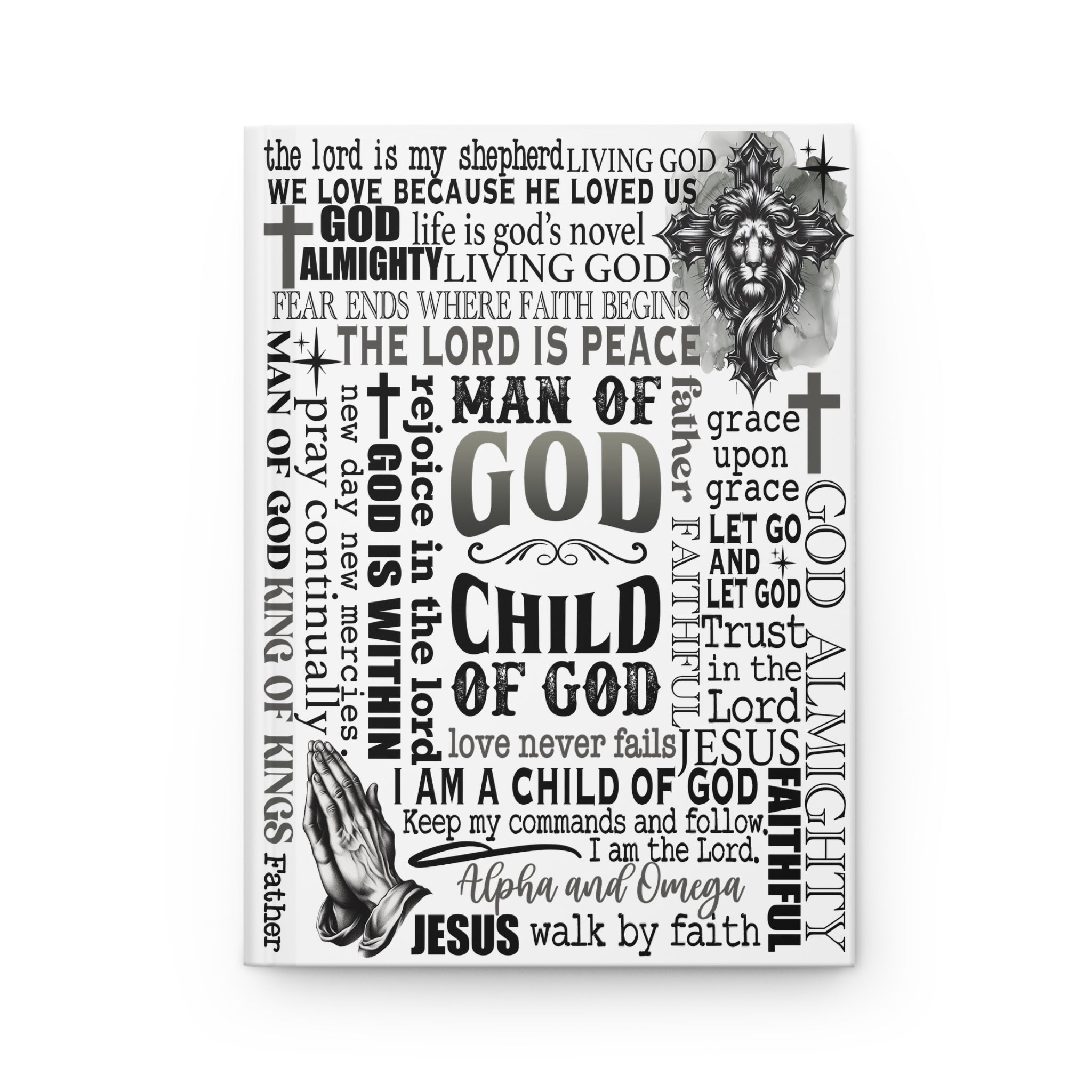 Man of God Hardcover Journal, Faith, Prayer & Bible Study Notebook