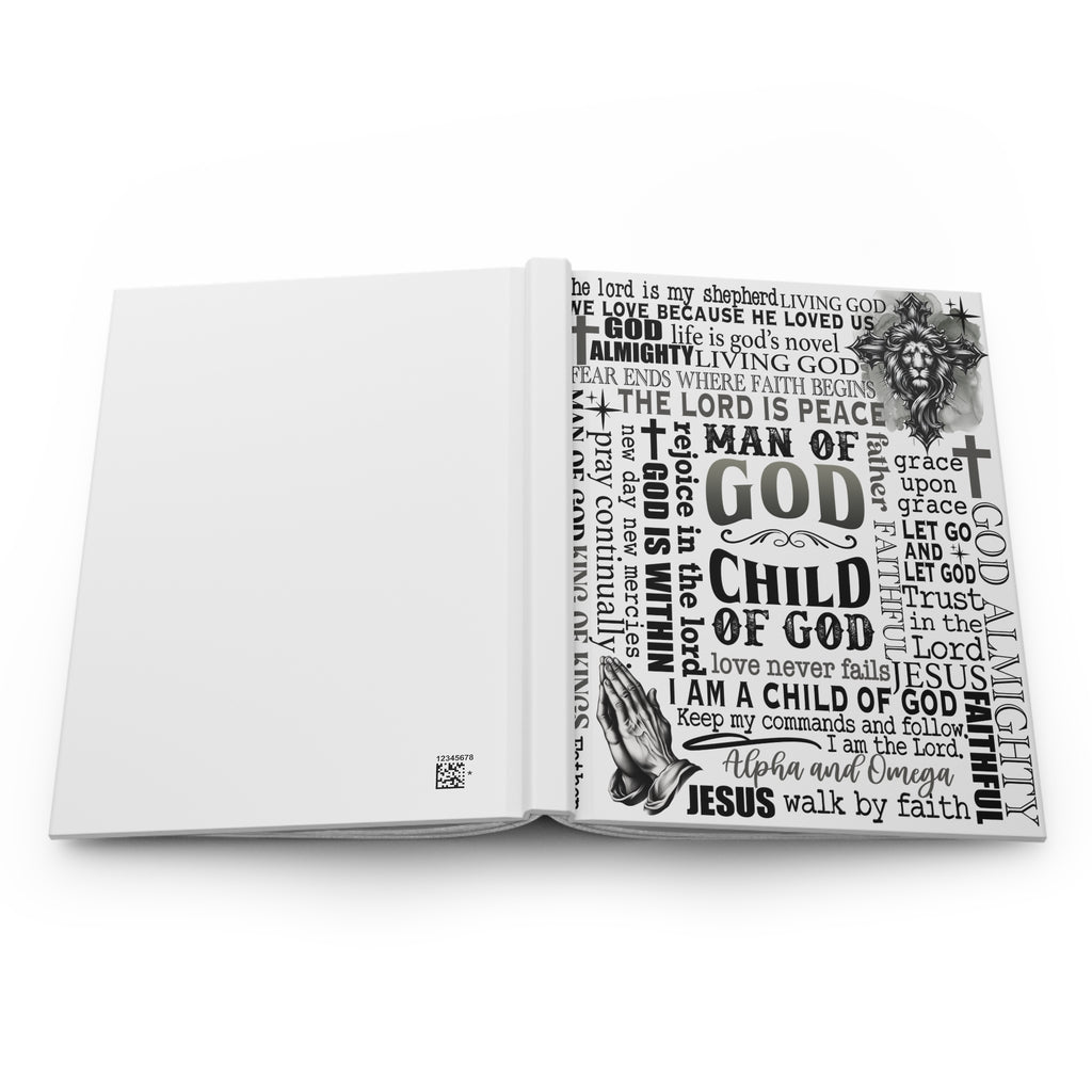 Man of God Hardcover Journal, Faith, Prayer & Bible Study Notebook