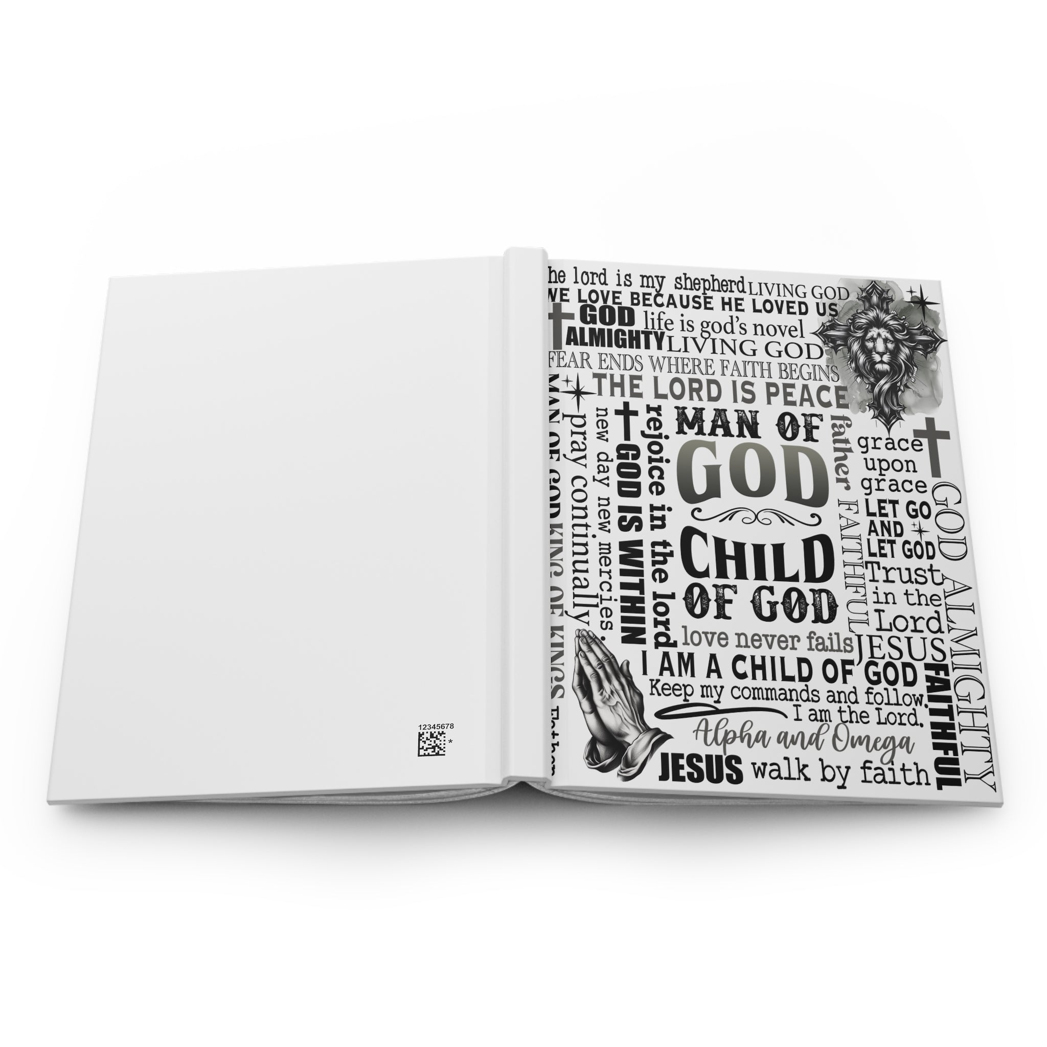 Man of God Hardcover Journal, Faith, Prayer & Bible Study Notebook