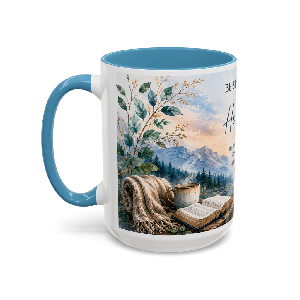 Be Still & Know That He Is God Christian Coffee Mug, Psalm 46:10 Inspirational Mug