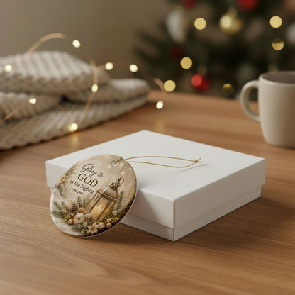 Glory to God in the Highest Christmas Ornament