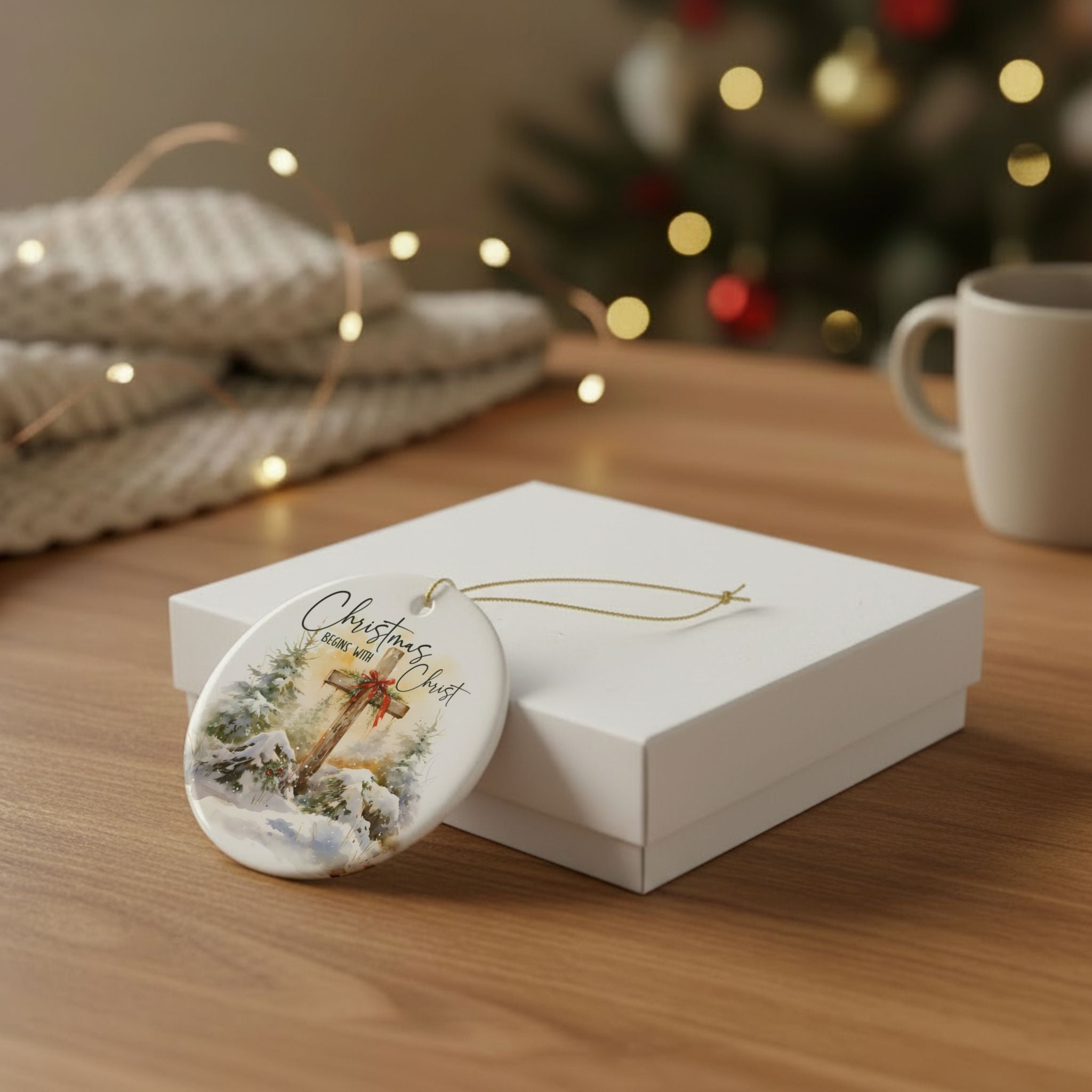 Christmas Begins With Christ Ornament