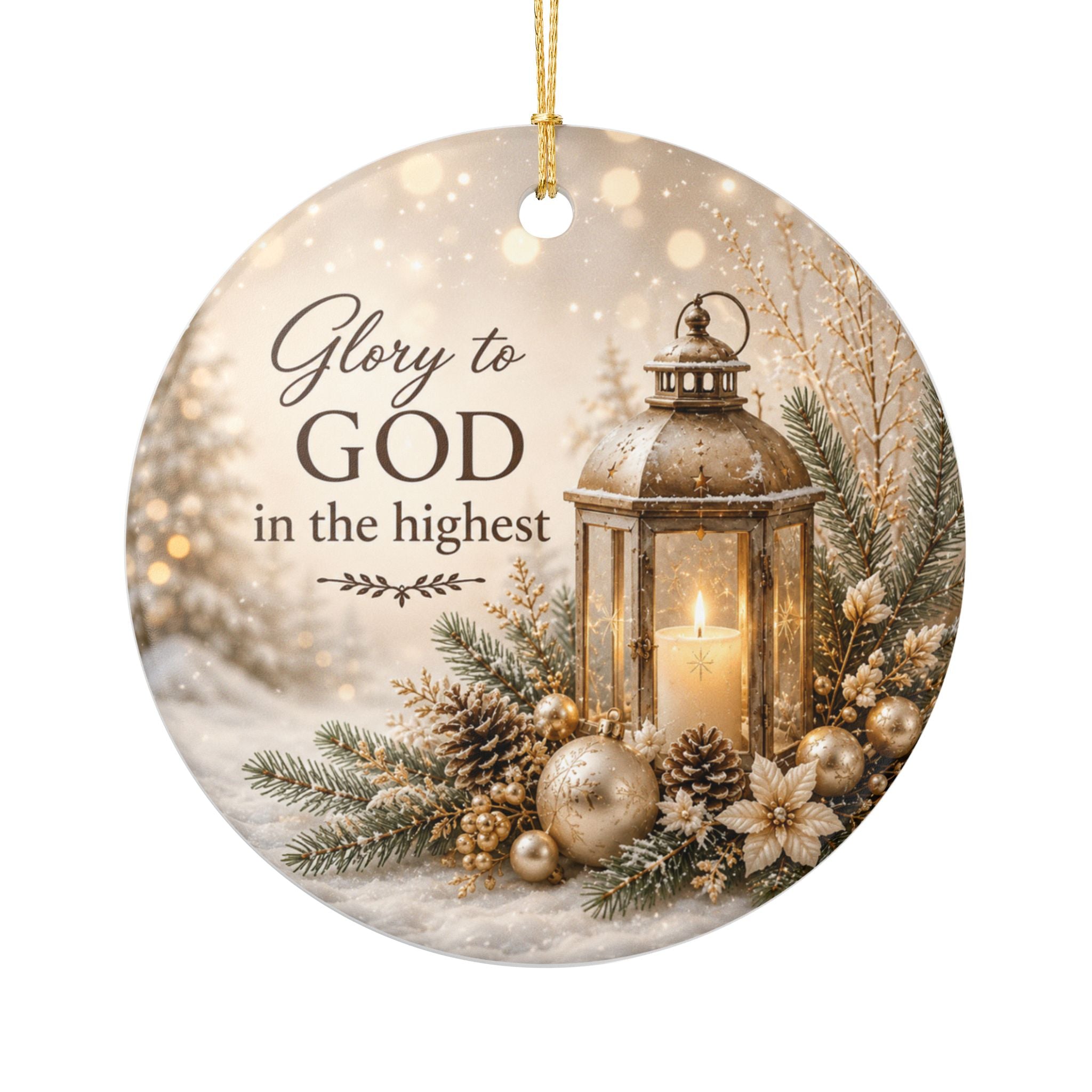 Glory to God in the Highest Christmas Ornament
