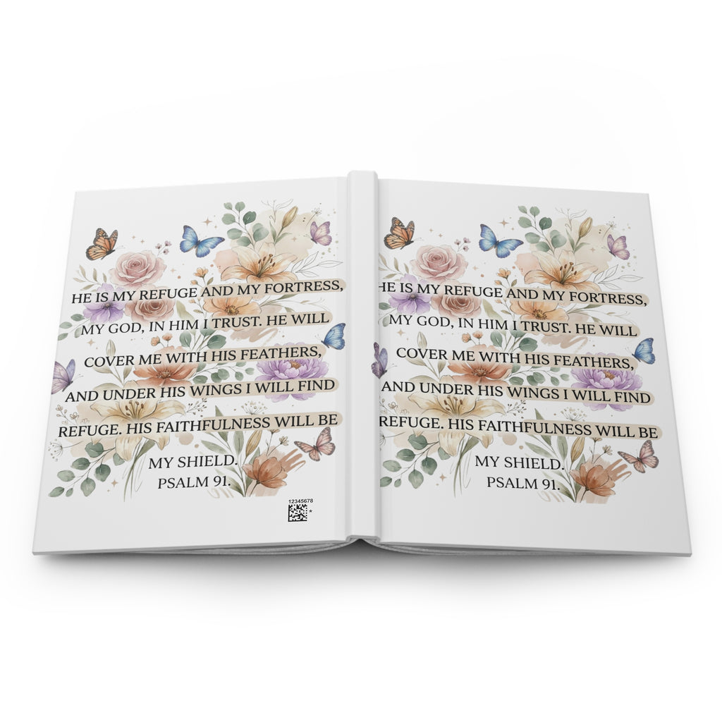 Psalm 91 Christian Journal, He Is My Refuge and My Fortress Prayer Notebook