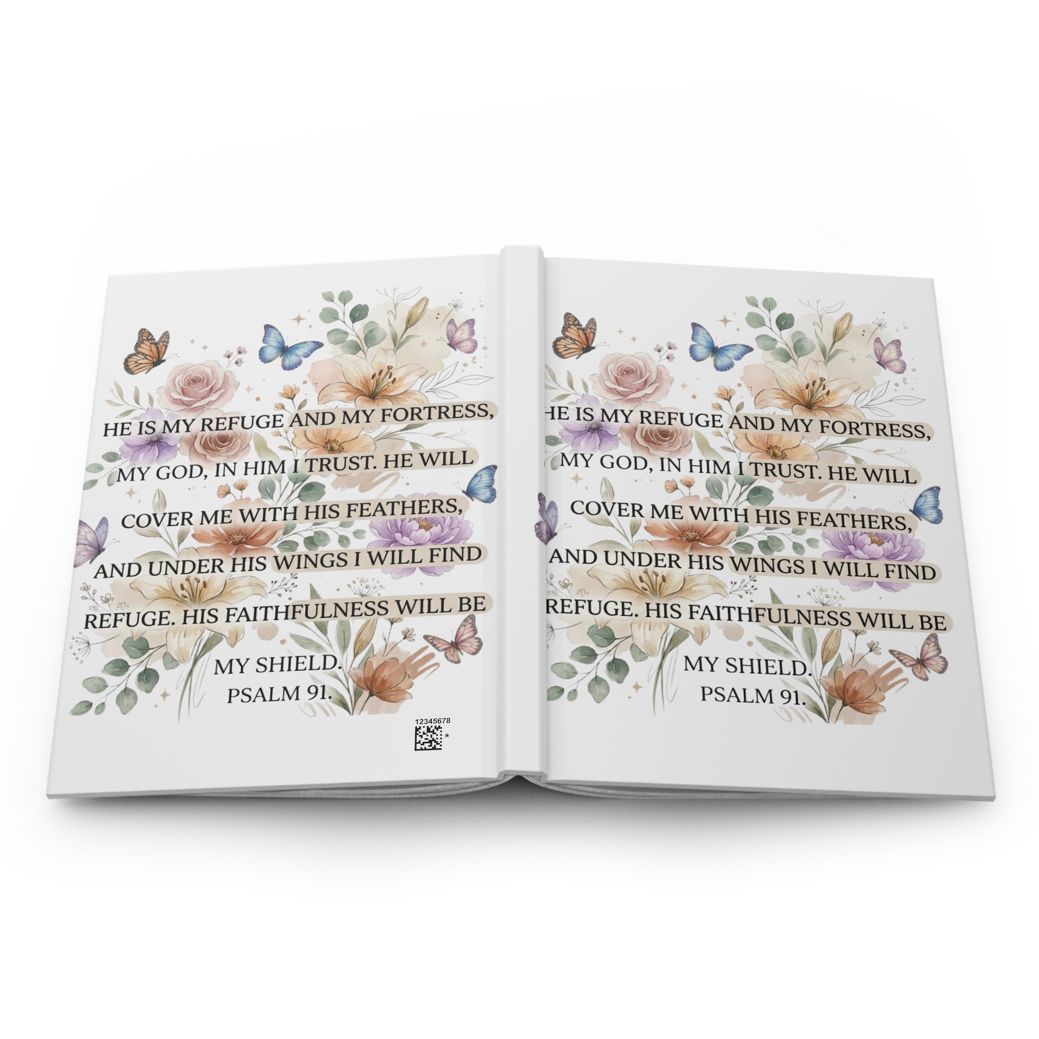 Psalm 91 Christian Journal, He Is My Refuge and My Fortress Prayer Notebook