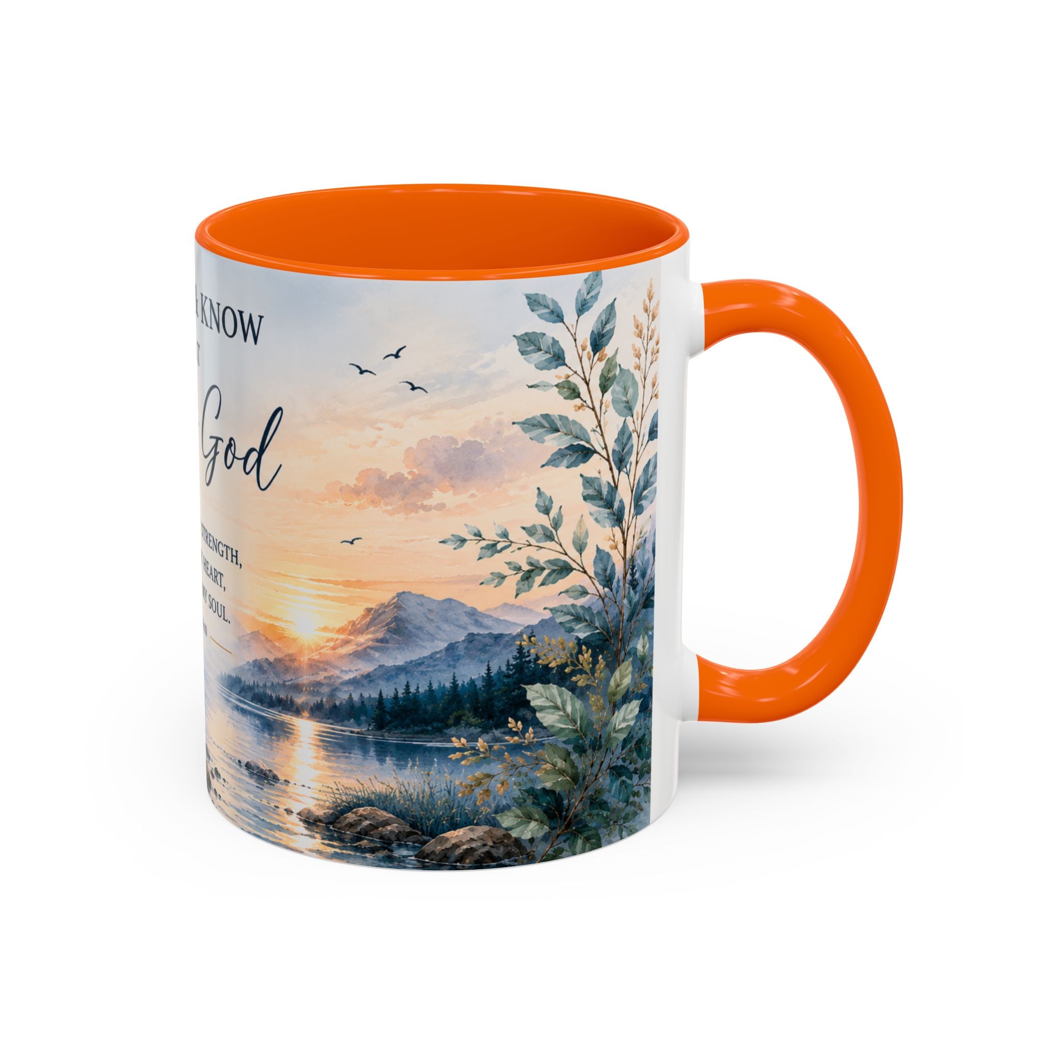 Be Still & Know That He Is God Mug, Psalm 46:10 Inspirational Mug