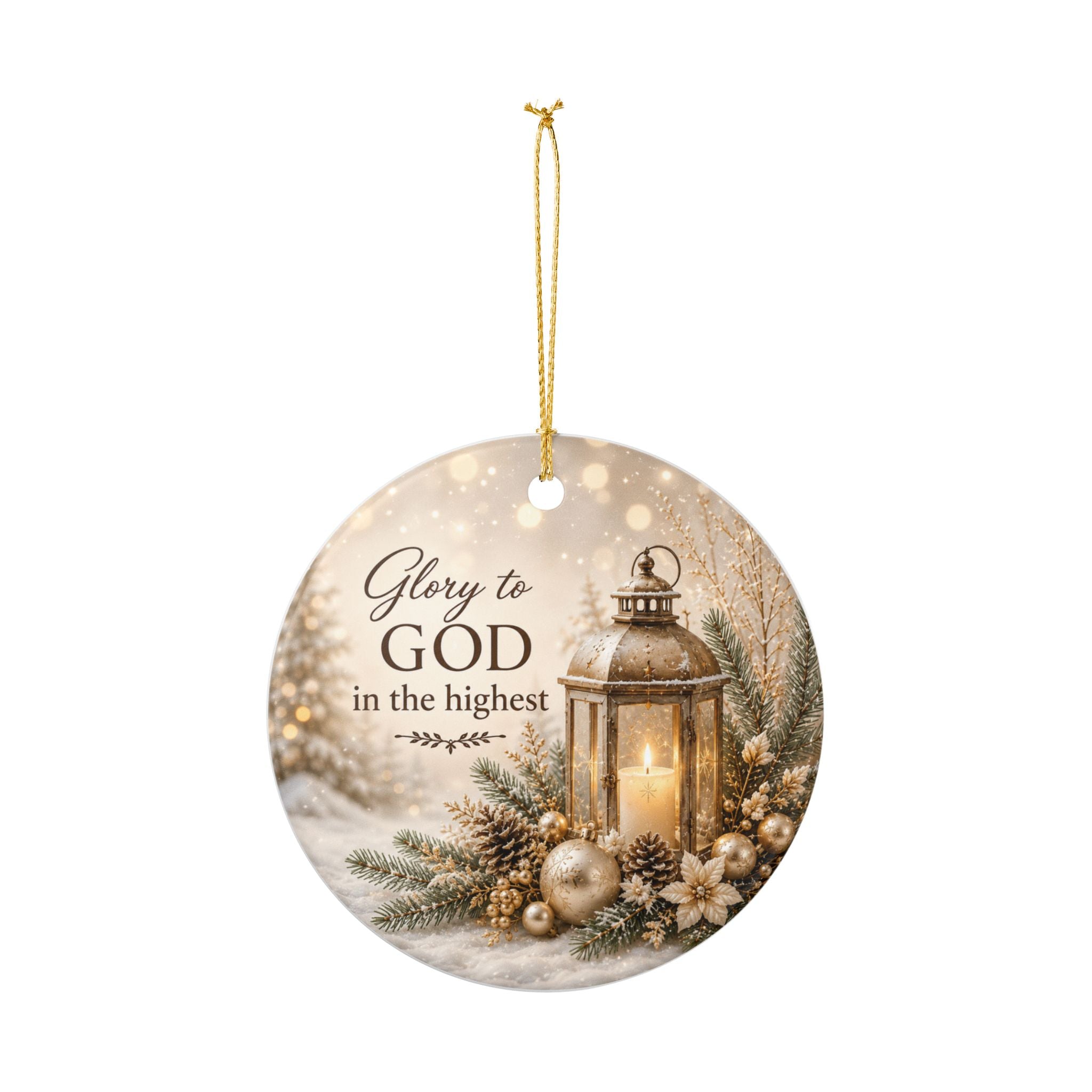 Glory to God in the Highest Christmas Ornament