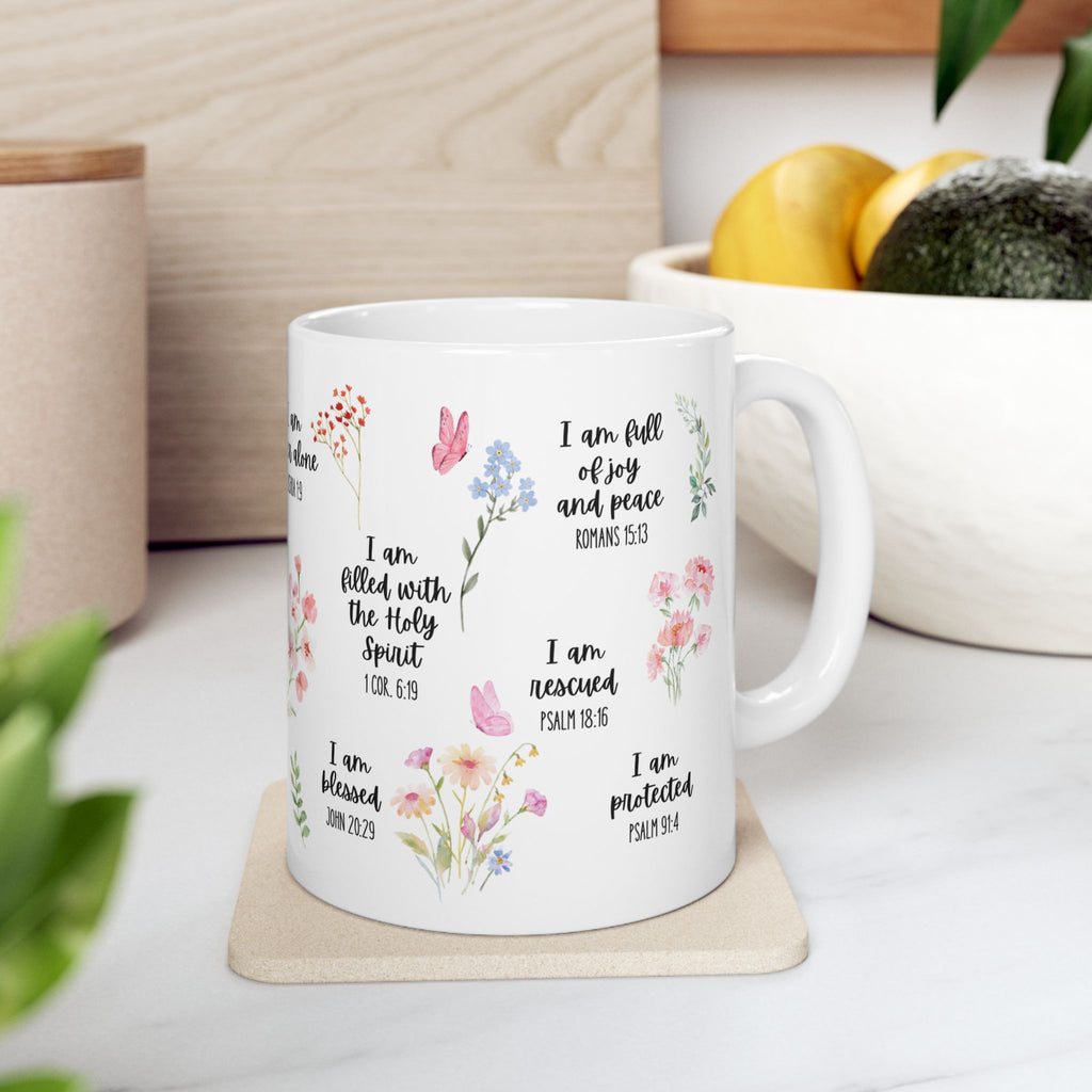 Scripture Affirmation Mug, Inspirational Bible Verse Gift