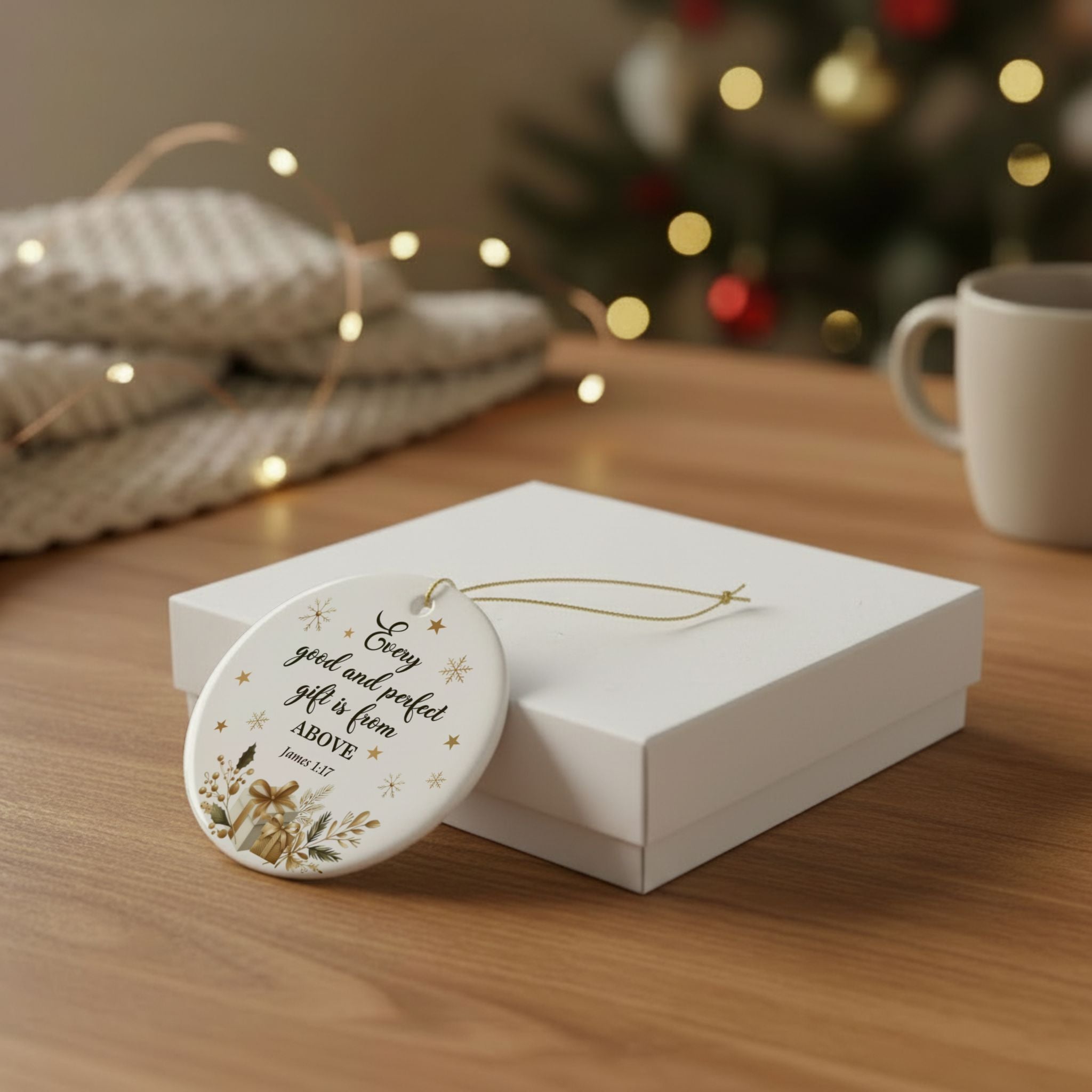Every Good and Perfect Gift Is From Above Ornament – James 1:17