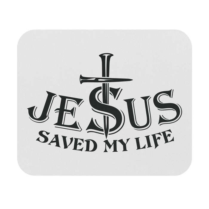 Jesus Saved My Life Christian Cross Mouse Pad