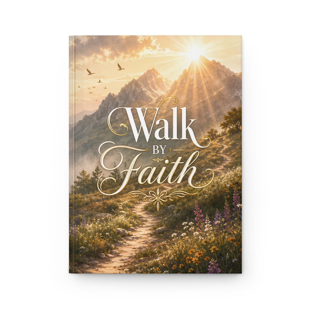 Walk by Faith Christian Journal, Inspirational Mountain Faith Notebook
