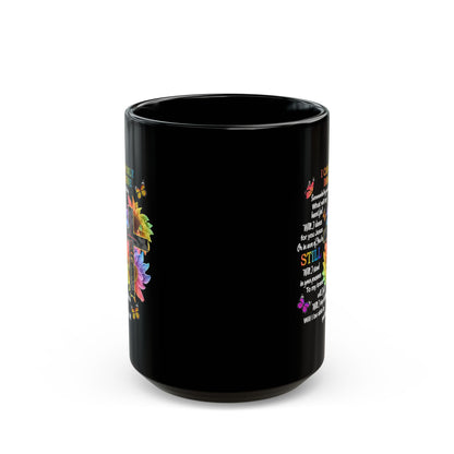 I Can Only Imagine Coffee Mug, Inspirational Faith Mug with Cross & Floral Design (11oz, 15oz)