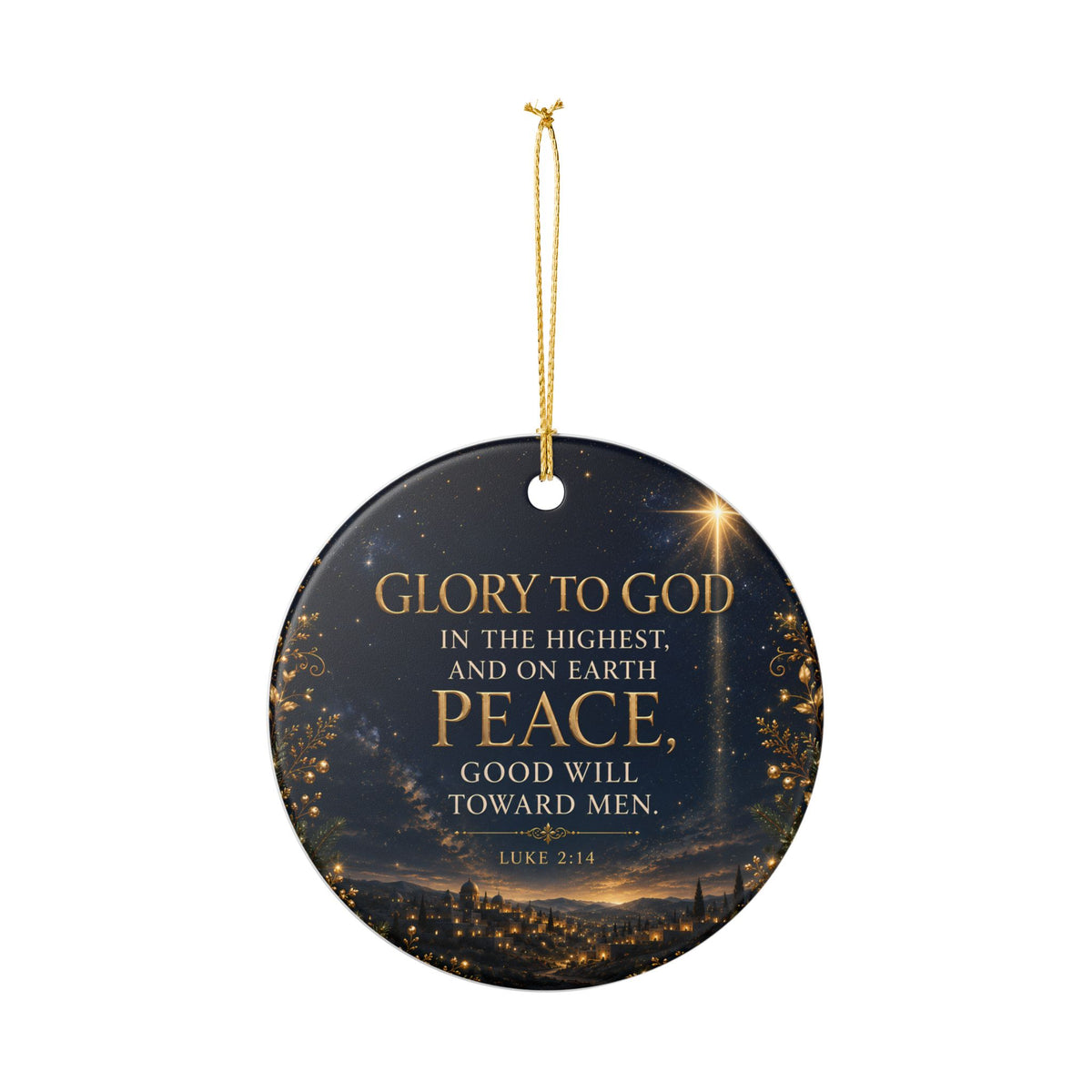 Glory to God in the Highest Ornament – Luke 2:14