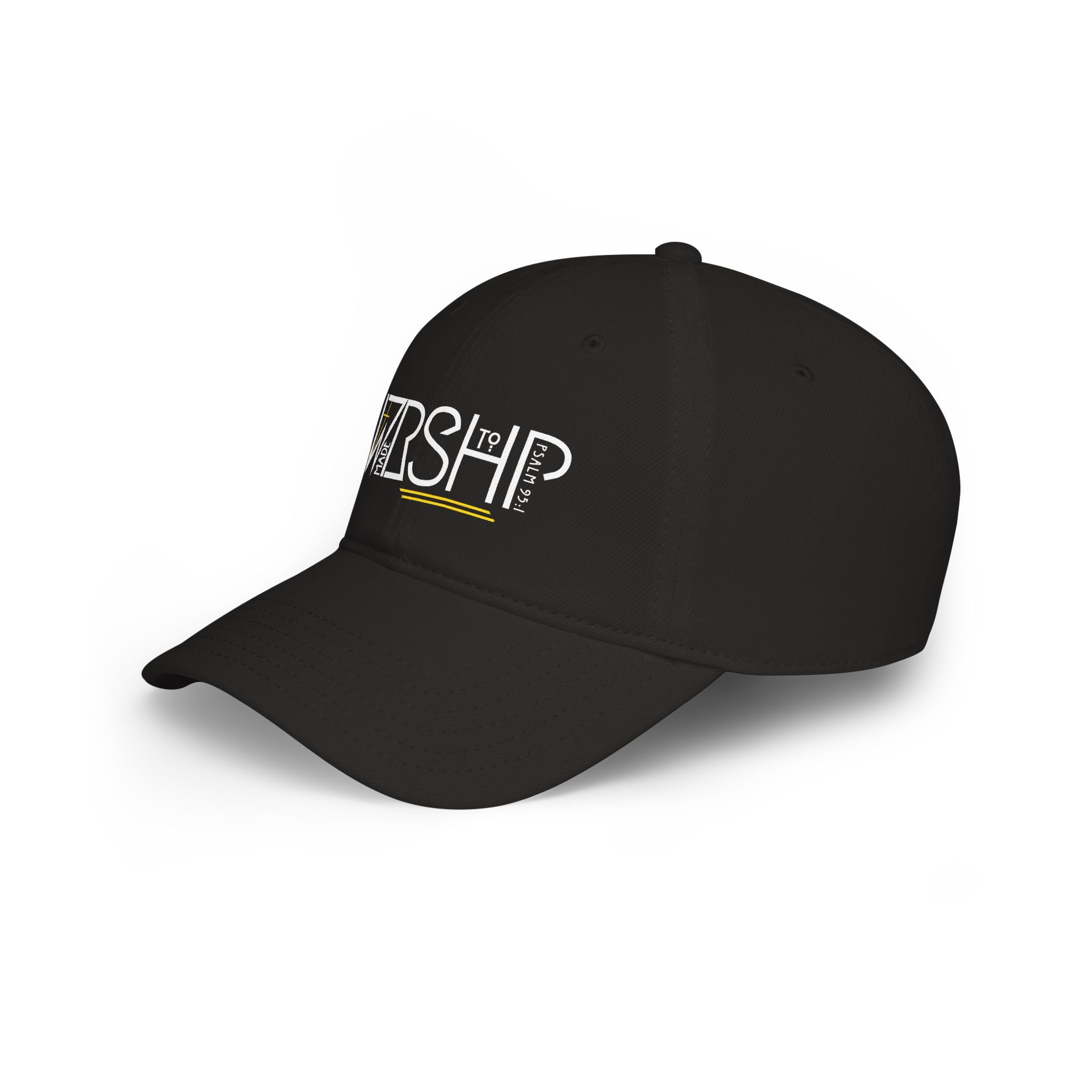 Made to Worship Christian Baseball Cap, Psalm 95:1 Faith Embroidered Hat