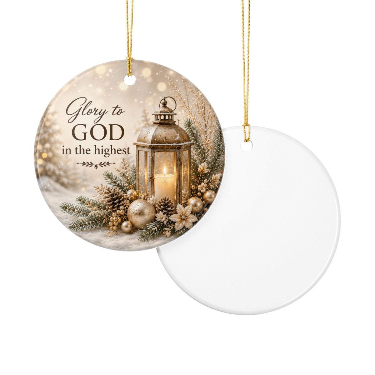Glory to God in the Highest Christmas Ornament