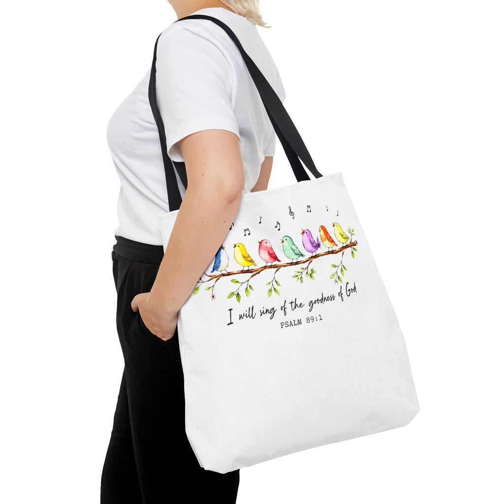 I Will Sing of the Goodness of God Tote Bag