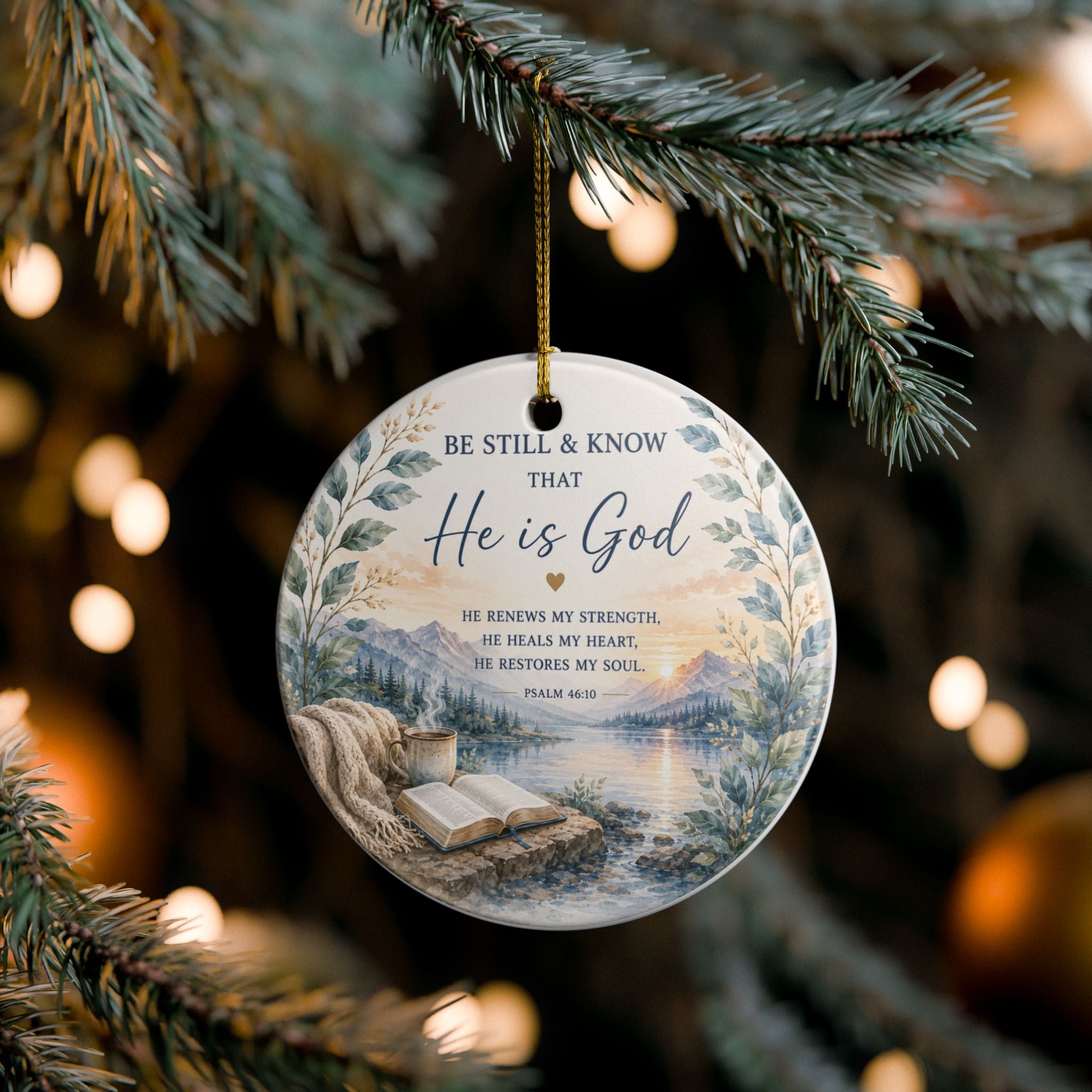 Be Still & Know That He Is God Ornament