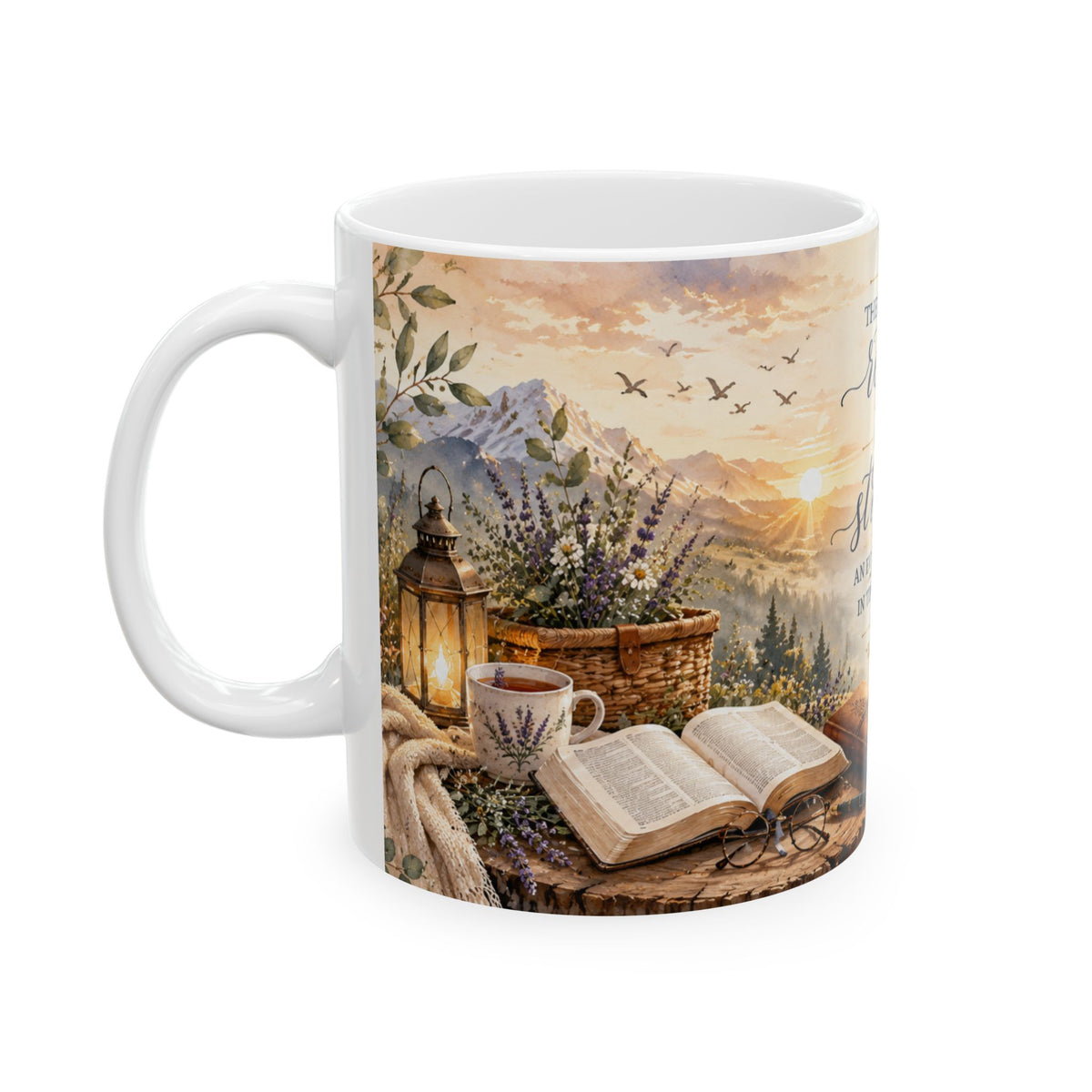 The Lord Is My Refuge & Strength Psalm 46:1 Ceramic Mug