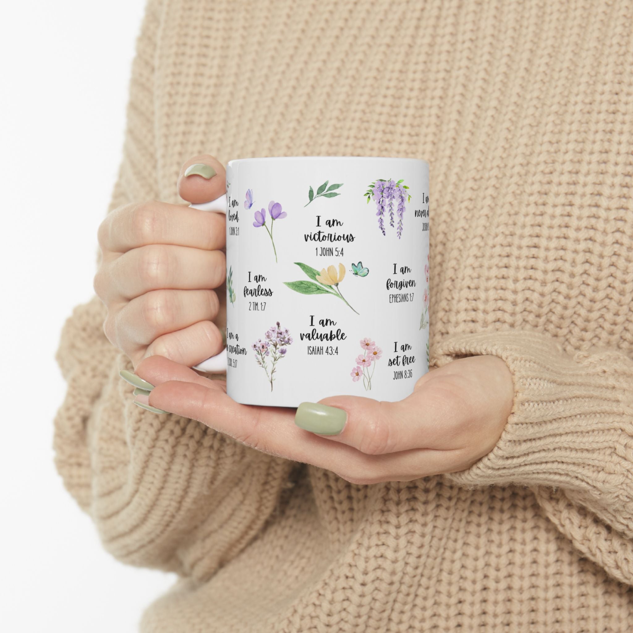 Scripture Affirmation Mug, Inspirational Bible Verse Gift
