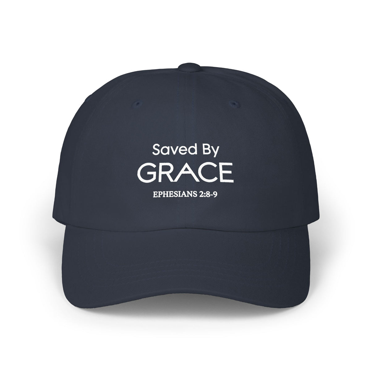 Saved By Grace Embroidered Classic Dad Cap