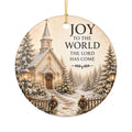 Joy to the World Christian Christmas Ornament, The Lord Has Come