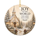 Joy to the World Christian Christmas Ornament, The Lord Has Come