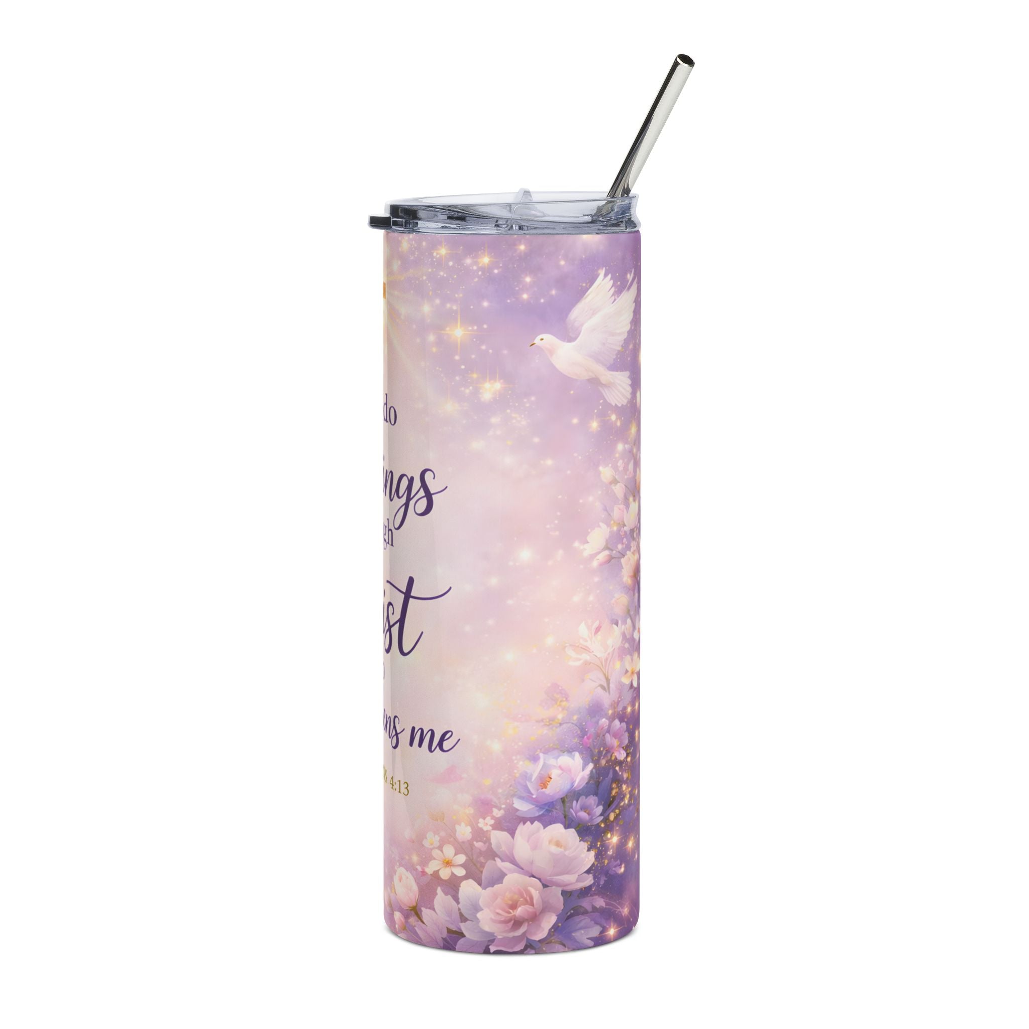 I Can Do All Things Through Christ Stainless Steel Tumbler, 20oz
